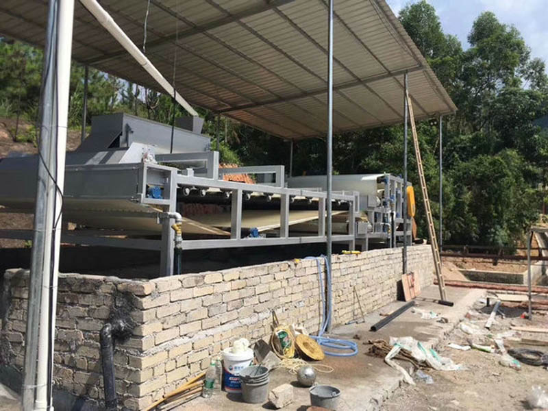 洗沙場污泥壓濾設(shè)備寧波客戶現(xiàn)場